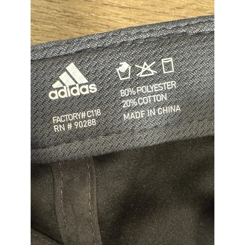 Adidas Climalite Adjustable Baseball Cap Charcoal Grey Suede Finish Hat C118